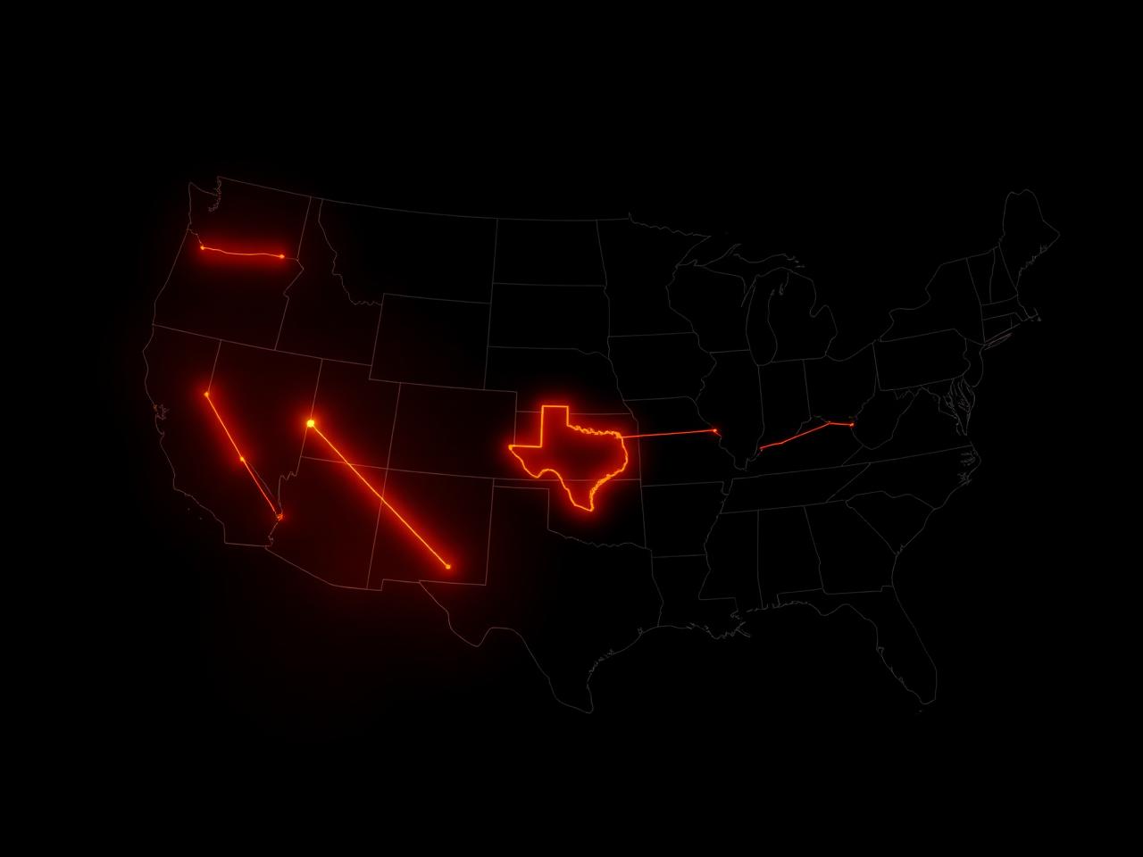 USA delivery coverage map